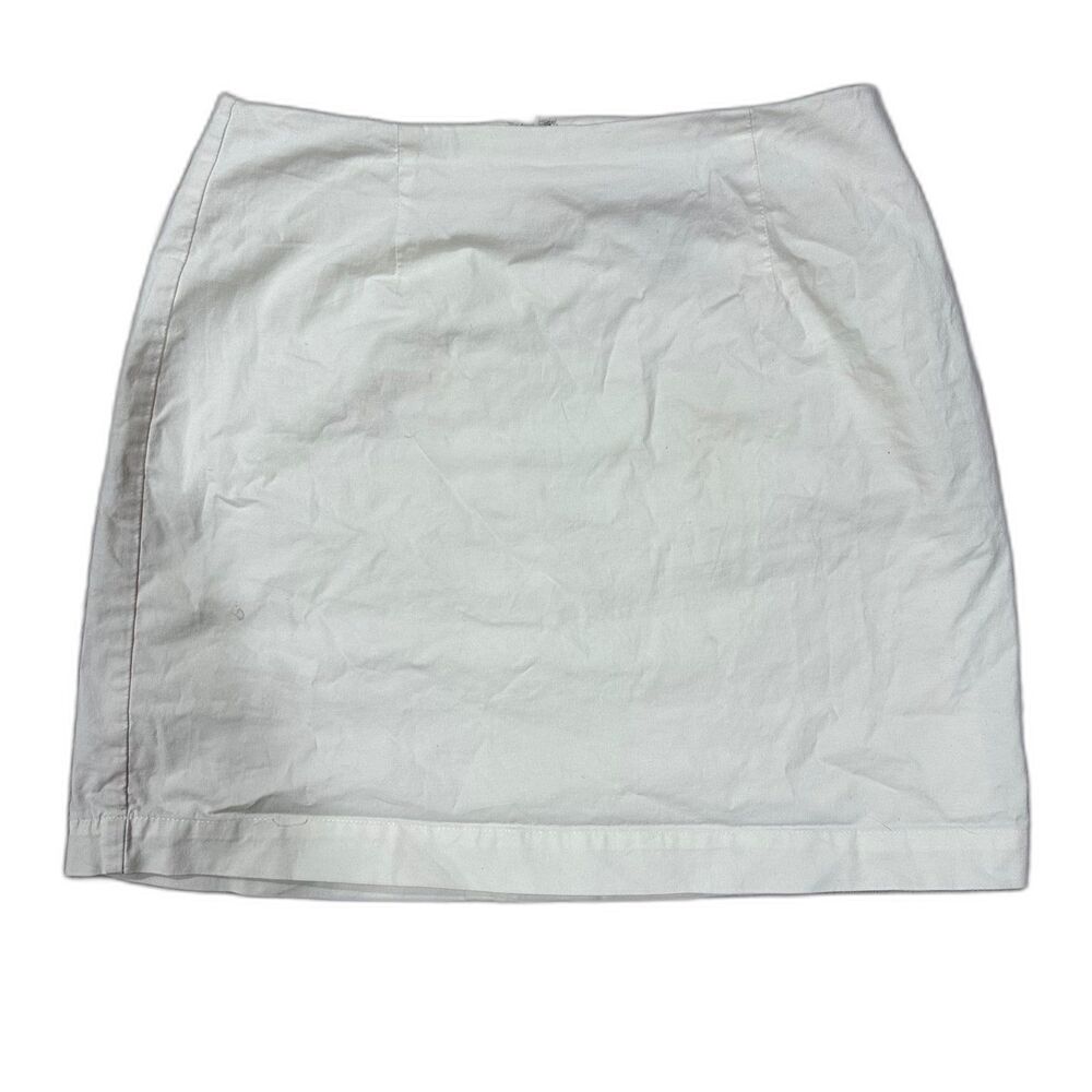 Vintage Y2K Gap Stretch Cotton Mini Skirt Butter Yellow Size 1